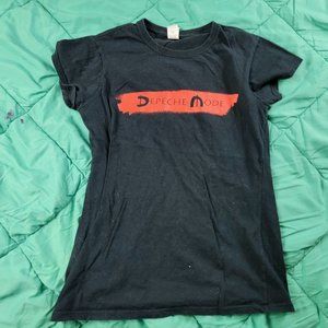 Depeche Mode T-Shirt Wheres The Revolution Womens Medium Black Short Sleeve